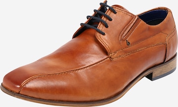 bugatti - Zapatos con cordón 'Mattia' en marrón: frente