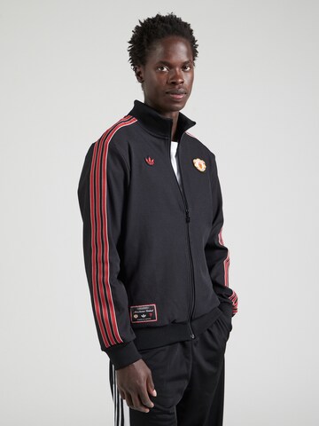 Veste de survêtement 'Manchester United Terrace Icons' ADIDAS PERFORMANCE en noir : devant