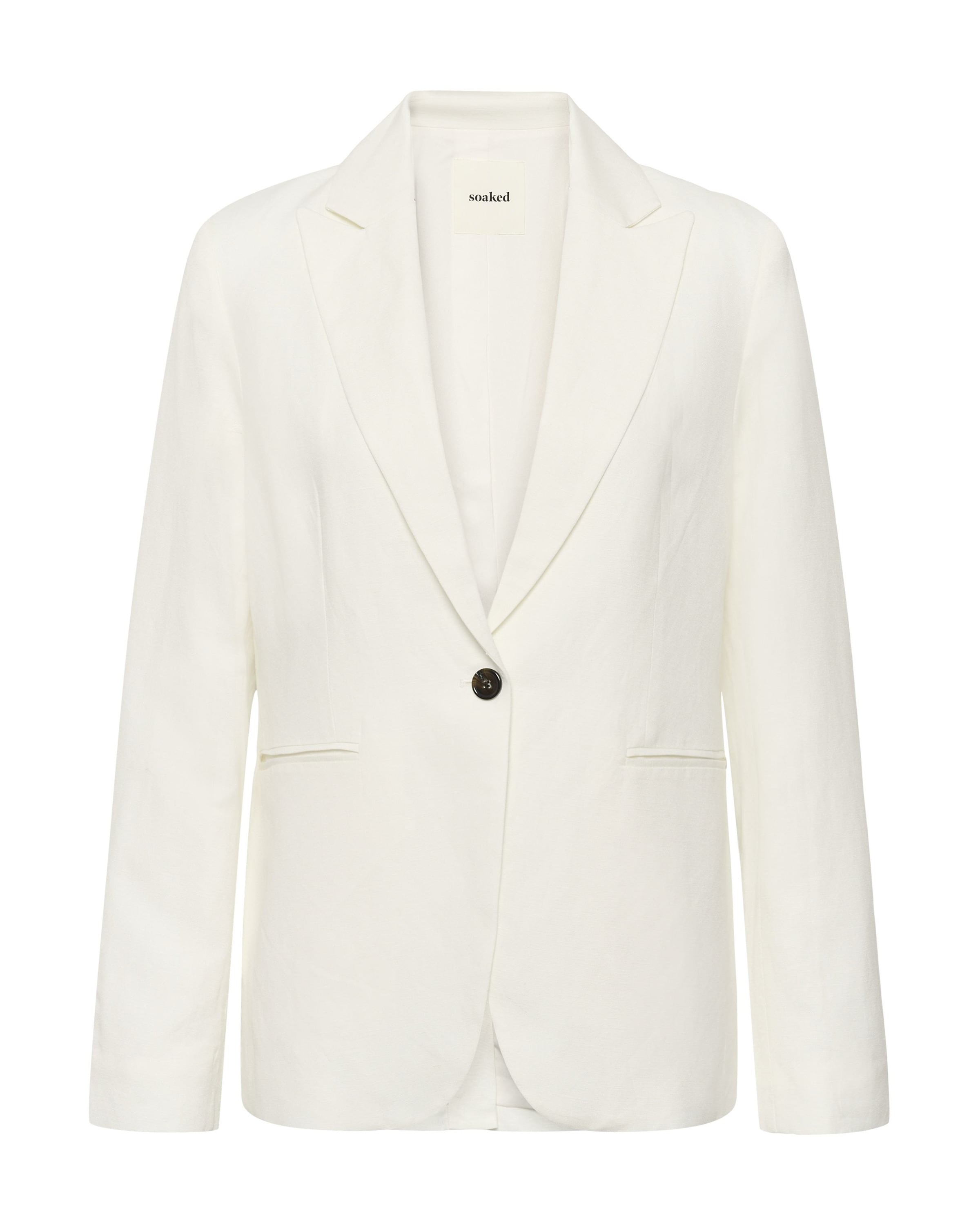 SOAKED IN LUXURY Blazer 'Ragna' in ecru, Produktansicht