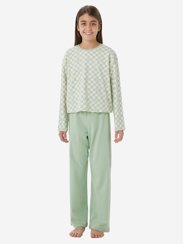 Pyjama ' Nightwear ' SCHIESSER en vert : devant