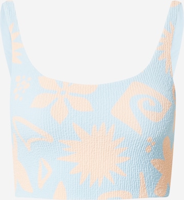 T-shirt Top per bikini di ROXY in blu: frontale