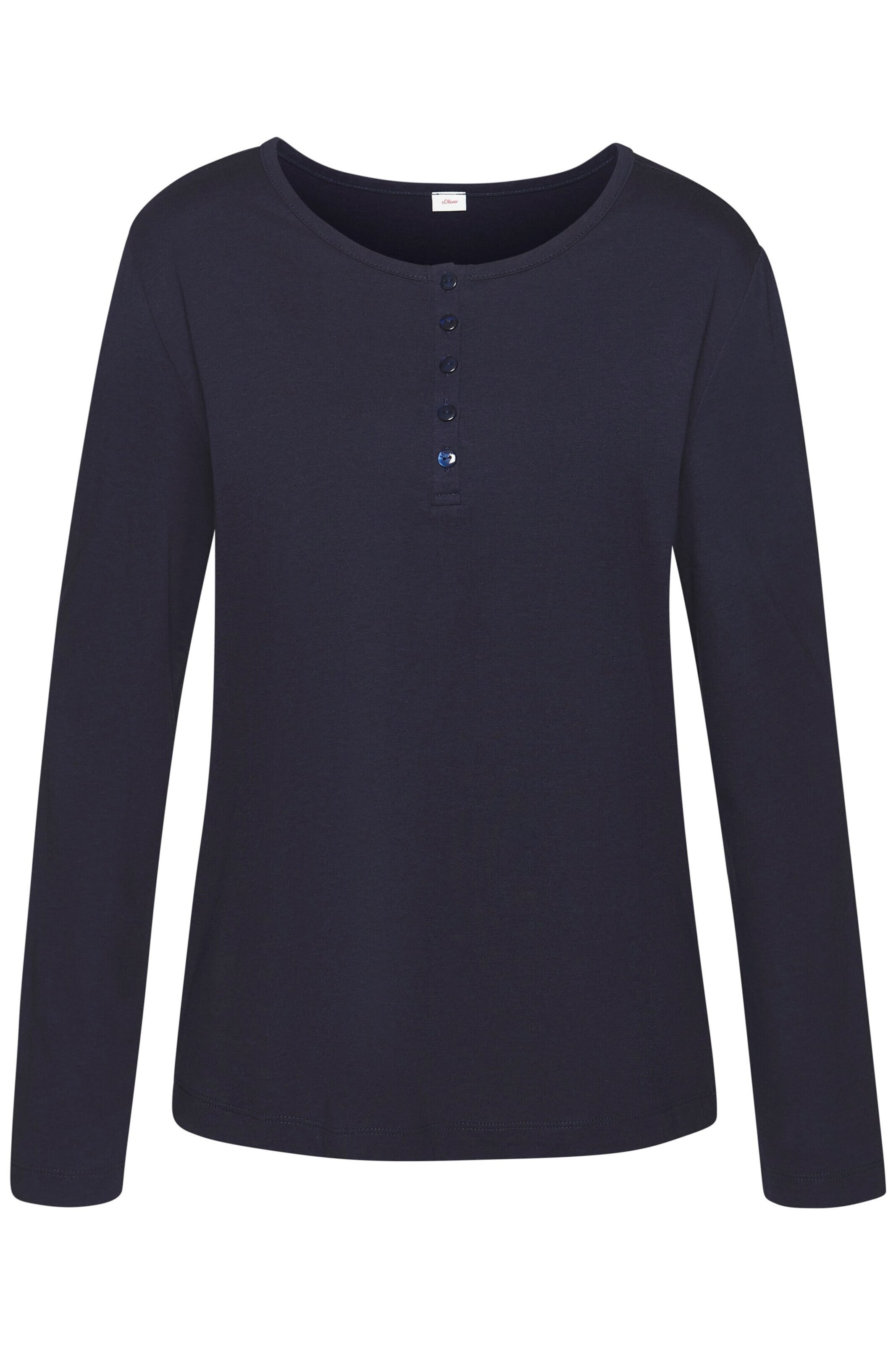 s.Oliver Slaapshirt in Blauw: voorkant