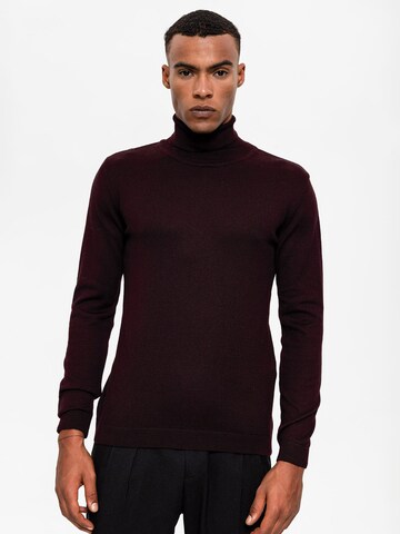 Antioch Sweater in Red: front