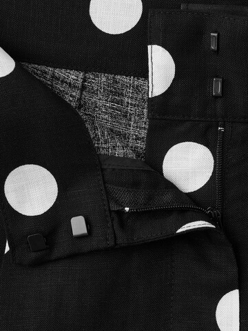 MANGO Regular Bandplooibroek 'ABREI' in Zwart