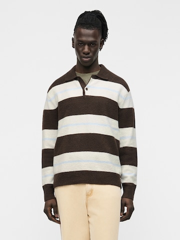 Samsøe Samsøe Пуловер 'Nino' в кафяво: отпред