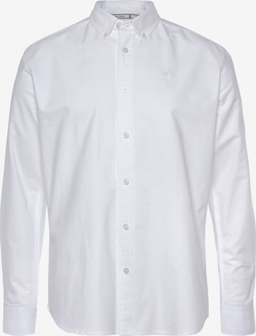 DELMAO Regular Fit Hemd in Weiß: predná strana