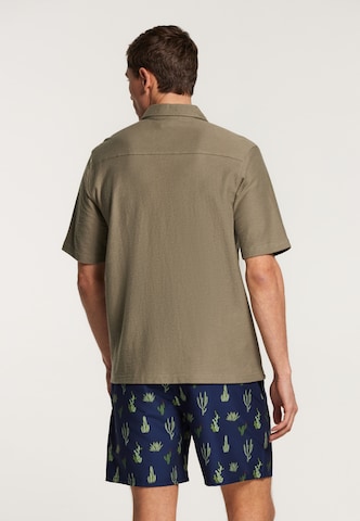 Shiwi Regular fit Overhemd 'Alec' in Groen
