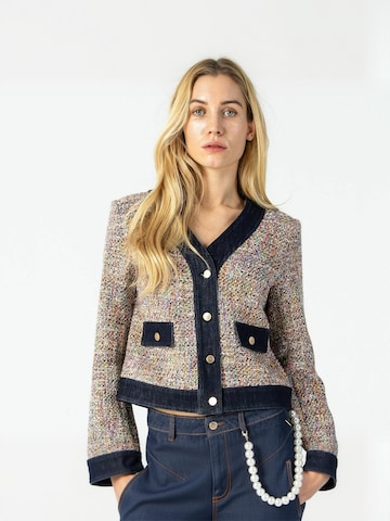Coster Copenhagen Between-Season Jacket ' Bouchlé ' in Mixed colors: front