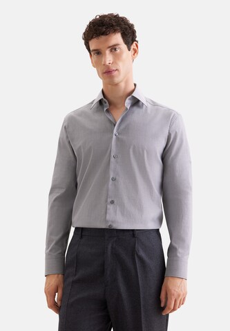 SEIDENSTICKER Regular fit Business shirt in Grey: front