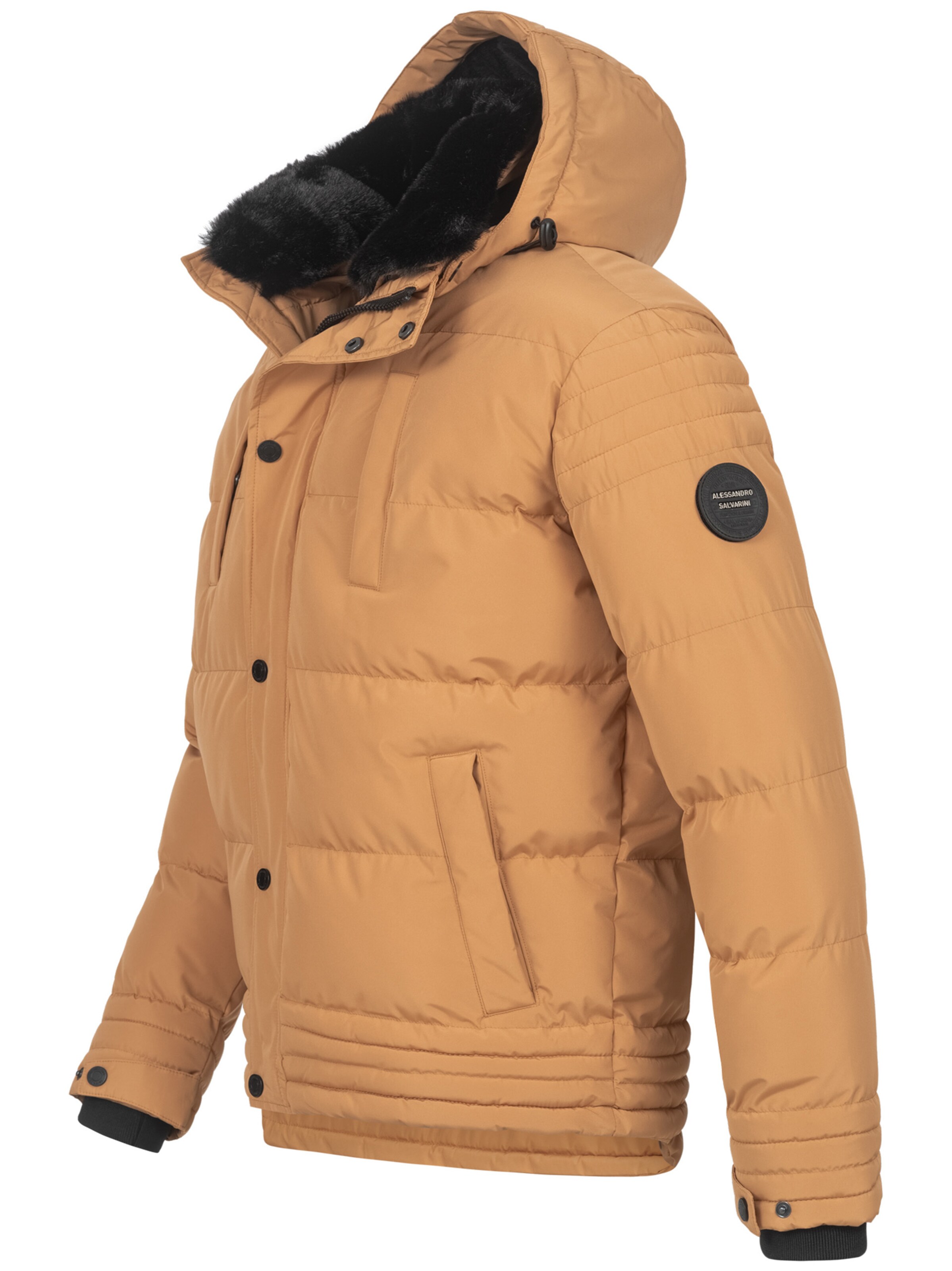 Alessandro Salvarini Winterjas 'Fabiano' in Bruin