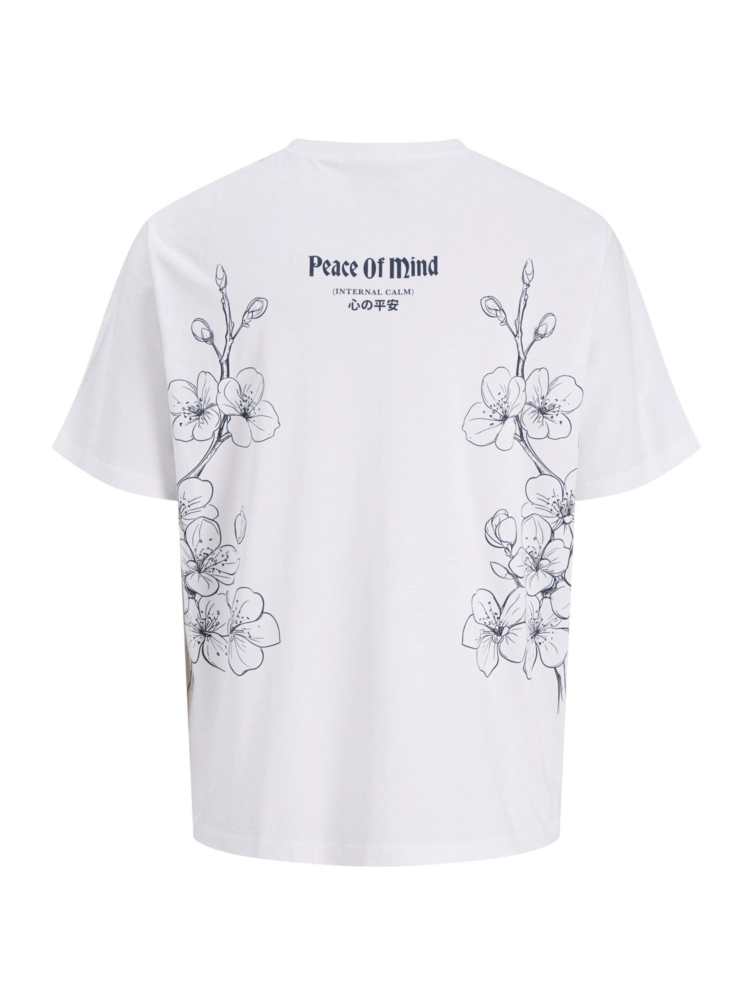 T-Shirt 'JOROriental' Jack & Jones Plus en blanc