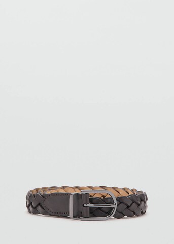 MANGO MAN Belt 'Trenza' in Brown