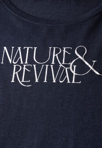 STREET ONE T-Shirt mit Wording in Blau