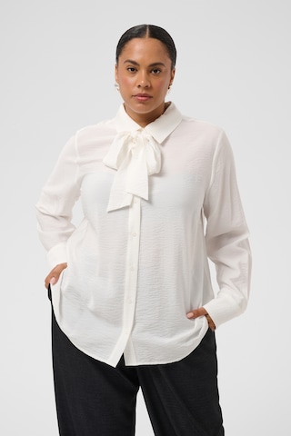 KAFFE CURVE Blouse 'Gila' in White: front