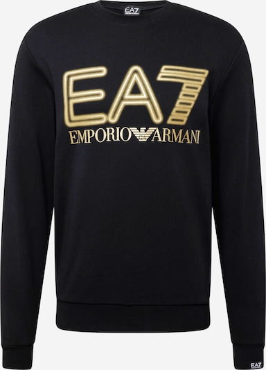 EA7 Emporio Armani Sweatshirt em bege / preto / branco, Vista do produto
