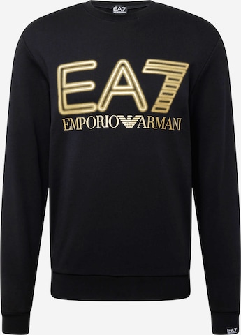 EA7 Emporio Armani Sweatshirt in Schwarz: predná strana