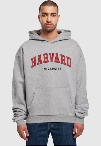 Sweat-shirt 'Harvard University - Script' Merchcode en gris : devant
