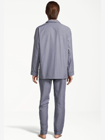 SEIDENSTICKER Pajamas long 'Web' in Blue