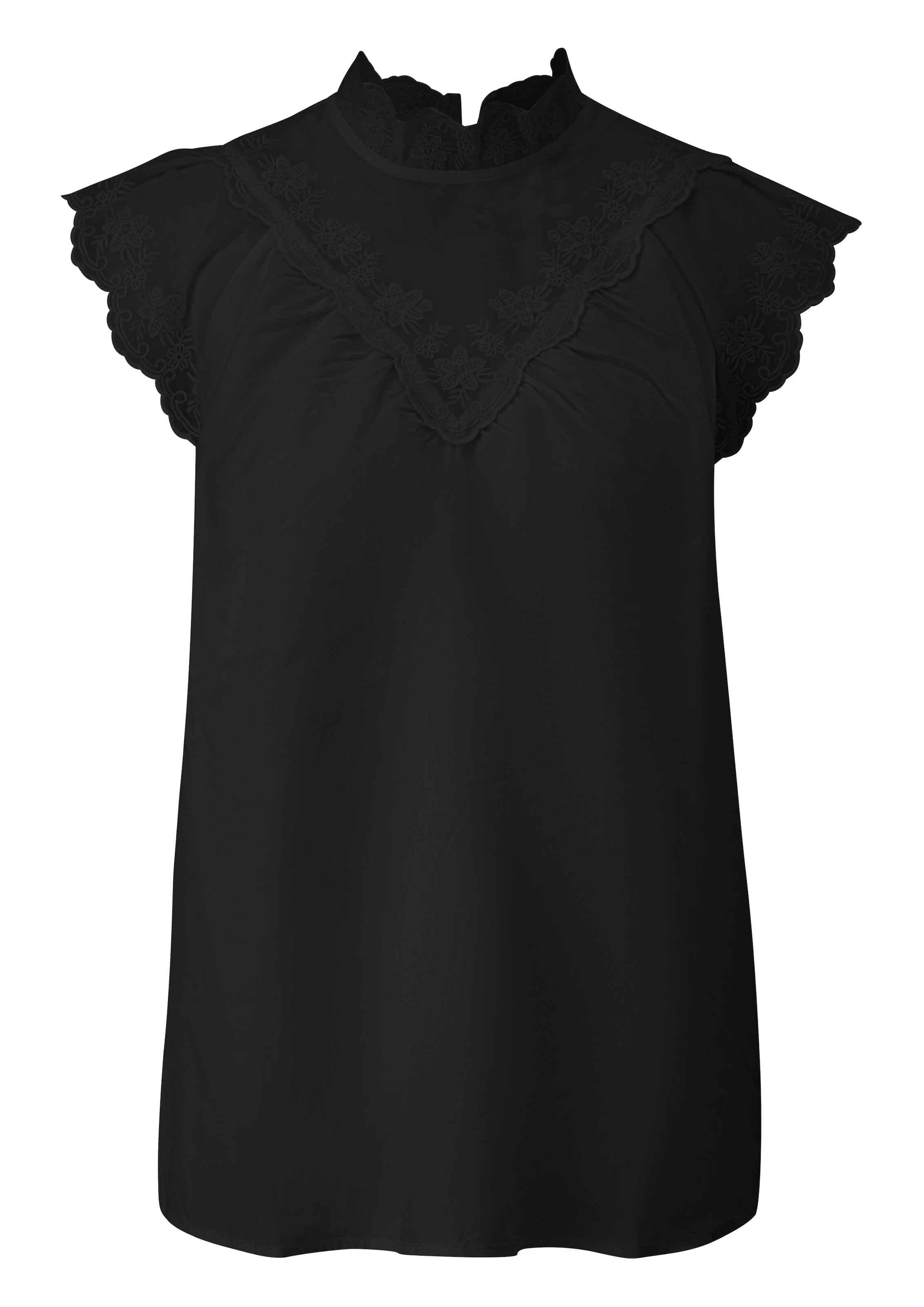 Chemisier QS en noir : devant