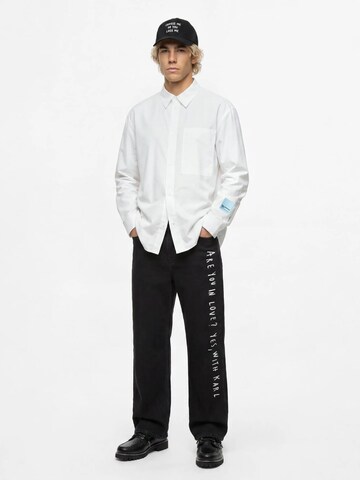 Regular fit Camicia 'KLJ X Pietro Terzini' di KARL LAGERFELD JEANS in bianco