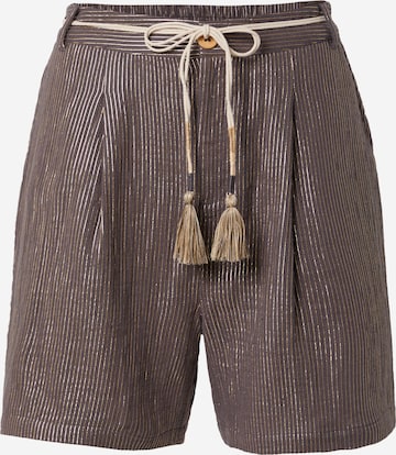 BONOBO - regular Pantalón plisado en marrón: frente