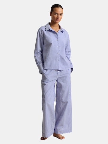 Pyjama ' Scallop Seersucker ' Polo Ralph Lauren en bleu : devant