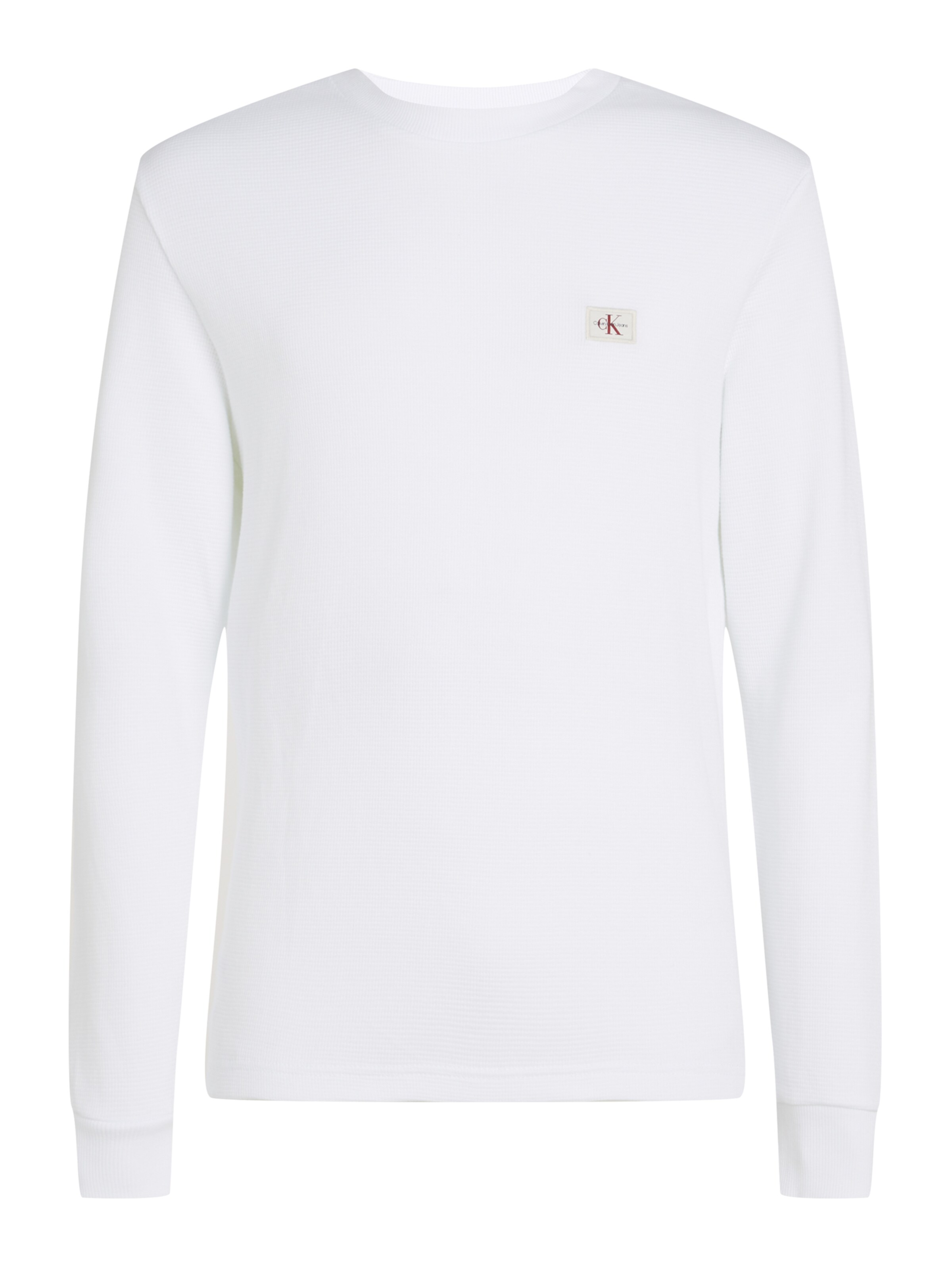 Calvin Klein Jeans Majica | bela barva: sprednja stran