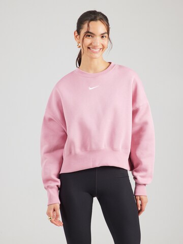 Bluză de molton 'Phoenix Fleece' de la Nike Sportswear pe roz: față