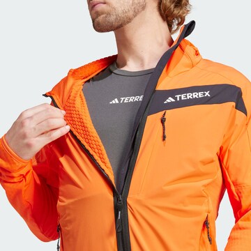 ADIDAS TERREX Funktionele fleece-jas 'Techrock' in Oranje