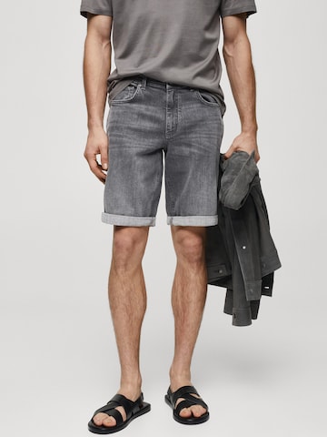 MANGO MAN Regular Shorts 'Rock' in Grau