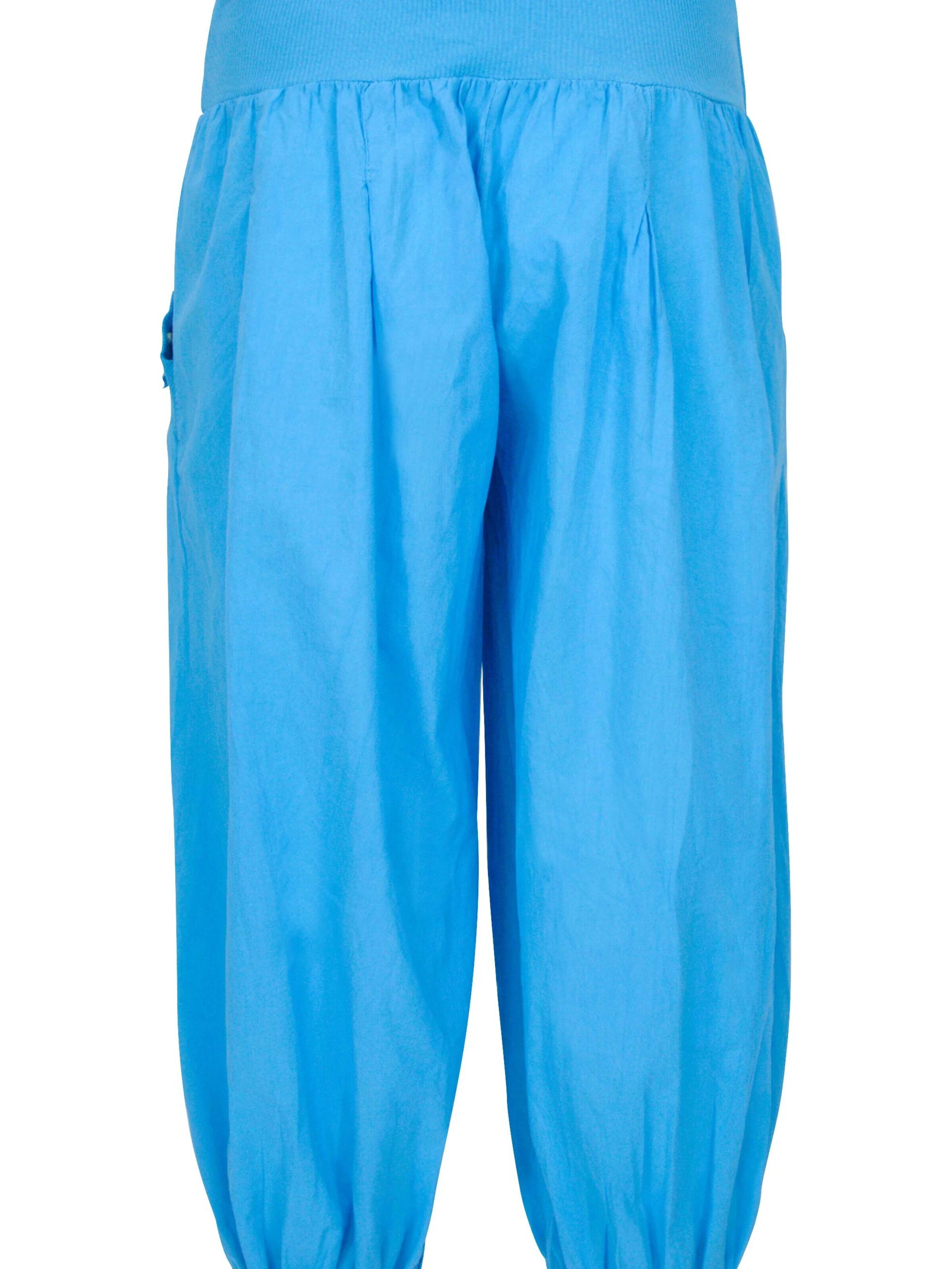 malito more than fashion Harem Pants in Blue: front