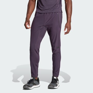 Regular Pantalon de sport 'D4T' ADIDAS PERFORMANCE en violet : devant