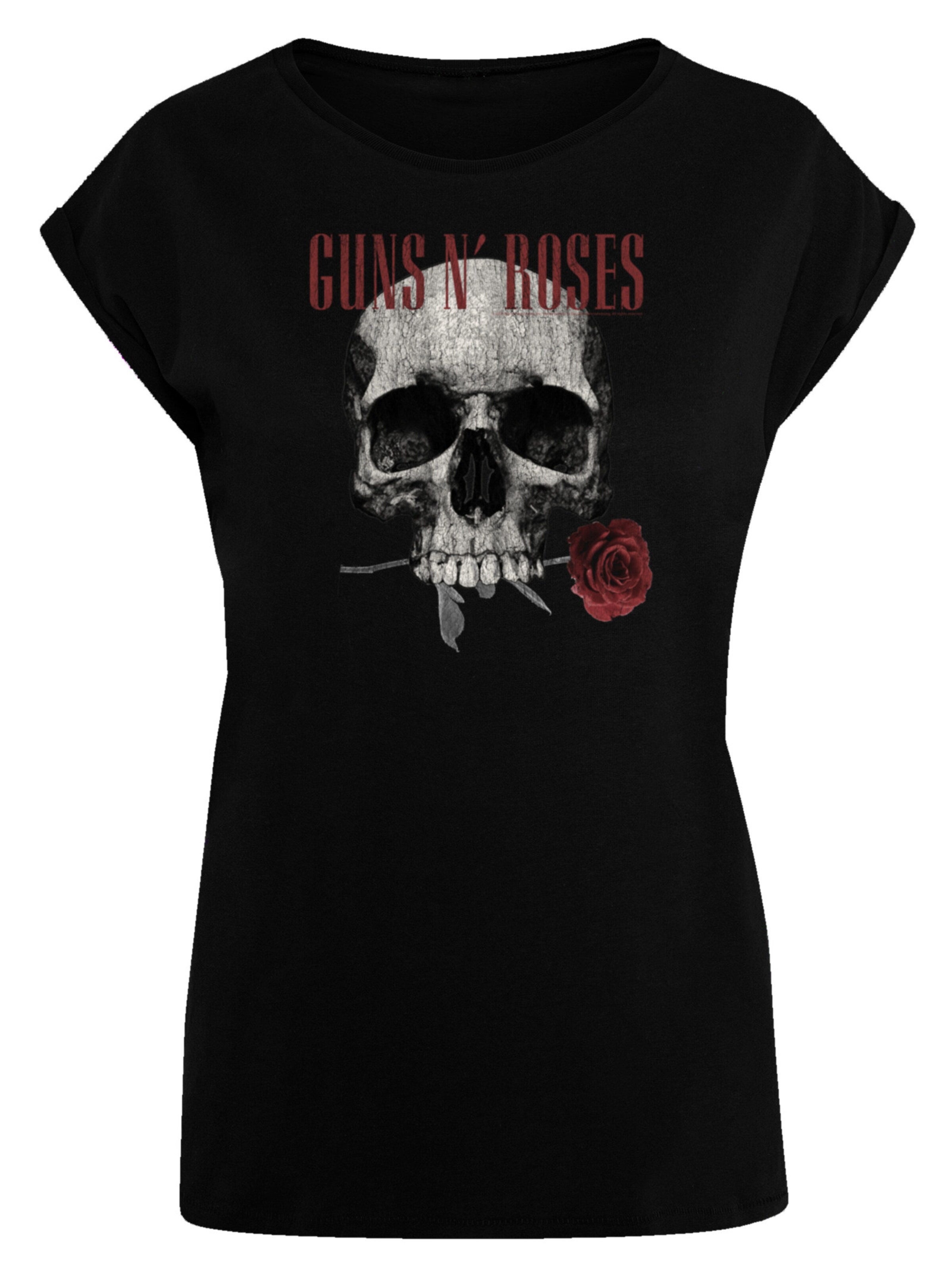 T-shirt 'Guns 'n' Roses' F4NT4STIC en noir : devant
