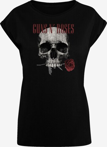F4NT4STIC Shirt 'Guns 'n' Roses' in Zwart: voorkant
