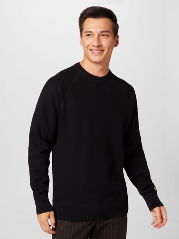 Carhartt WIP - Jersey en negro: frente