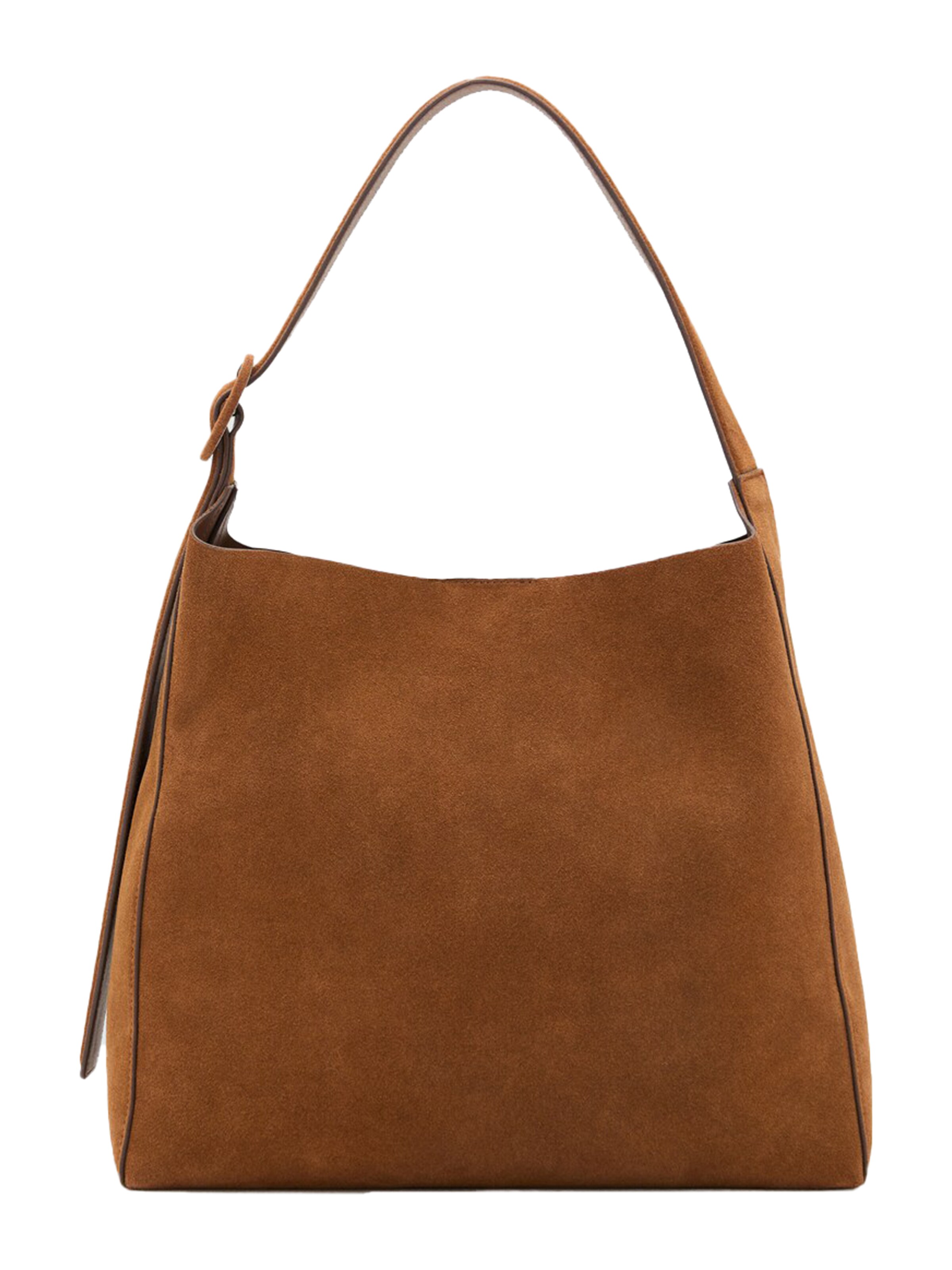 MANGO Axelremsväska 'IGOR' i brun: framsida