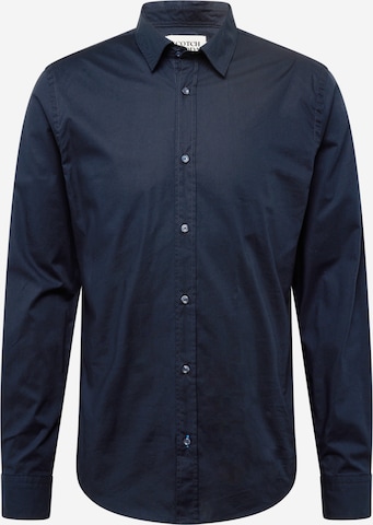 SCOTCH & SODA - Ajuste regular Camisa 'Essential' en negro: frente