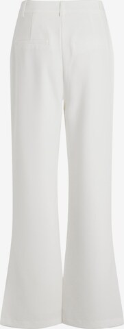 VILA Boot cut Trousers 'KREMA' in White