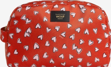 Trousses de toilette Wouf en rouge : devant