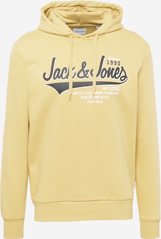 Sweat-shirt JACK & JONES en jaune : devant