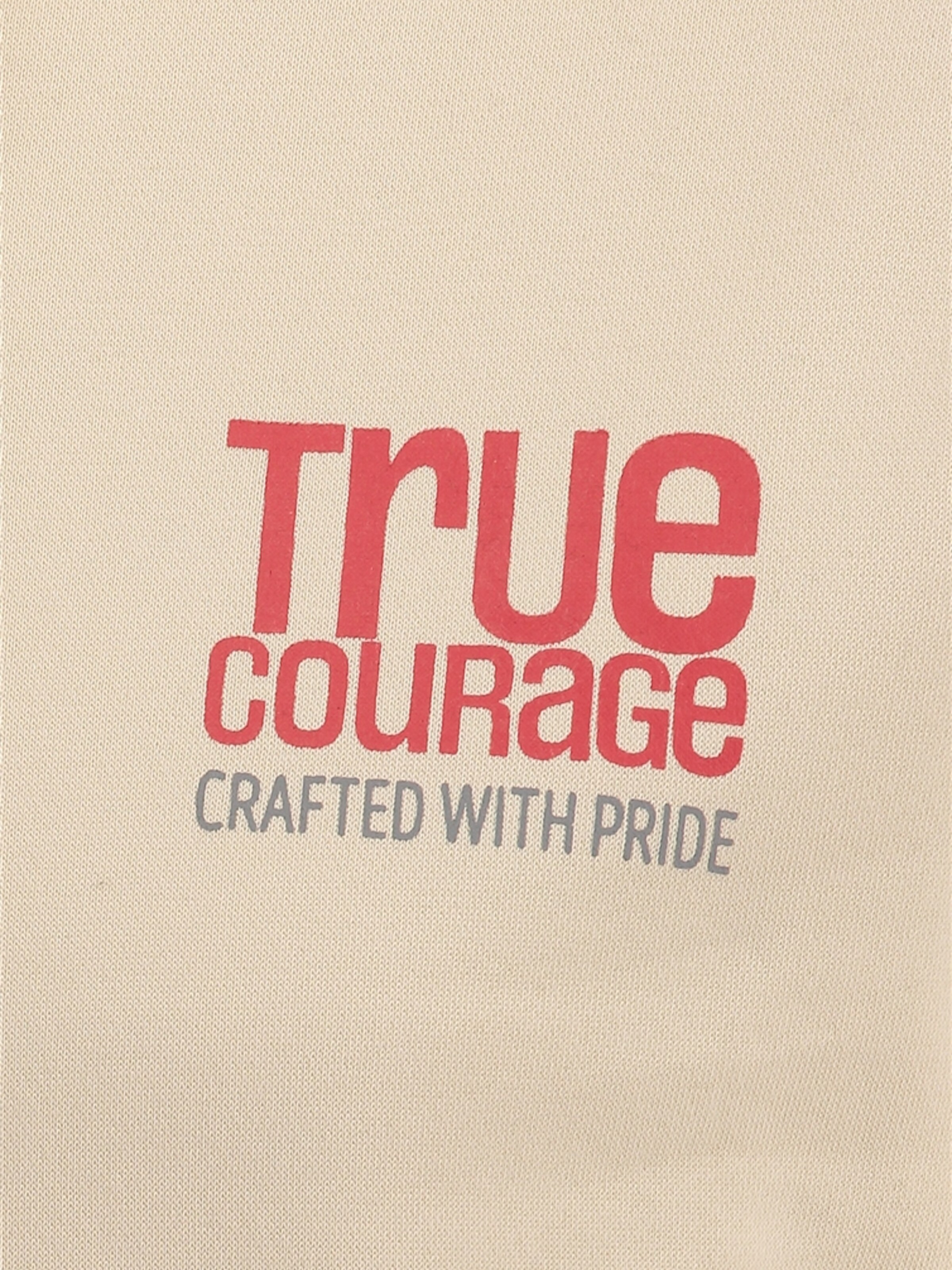 Key Largo Pullover 'True Courage' i beige