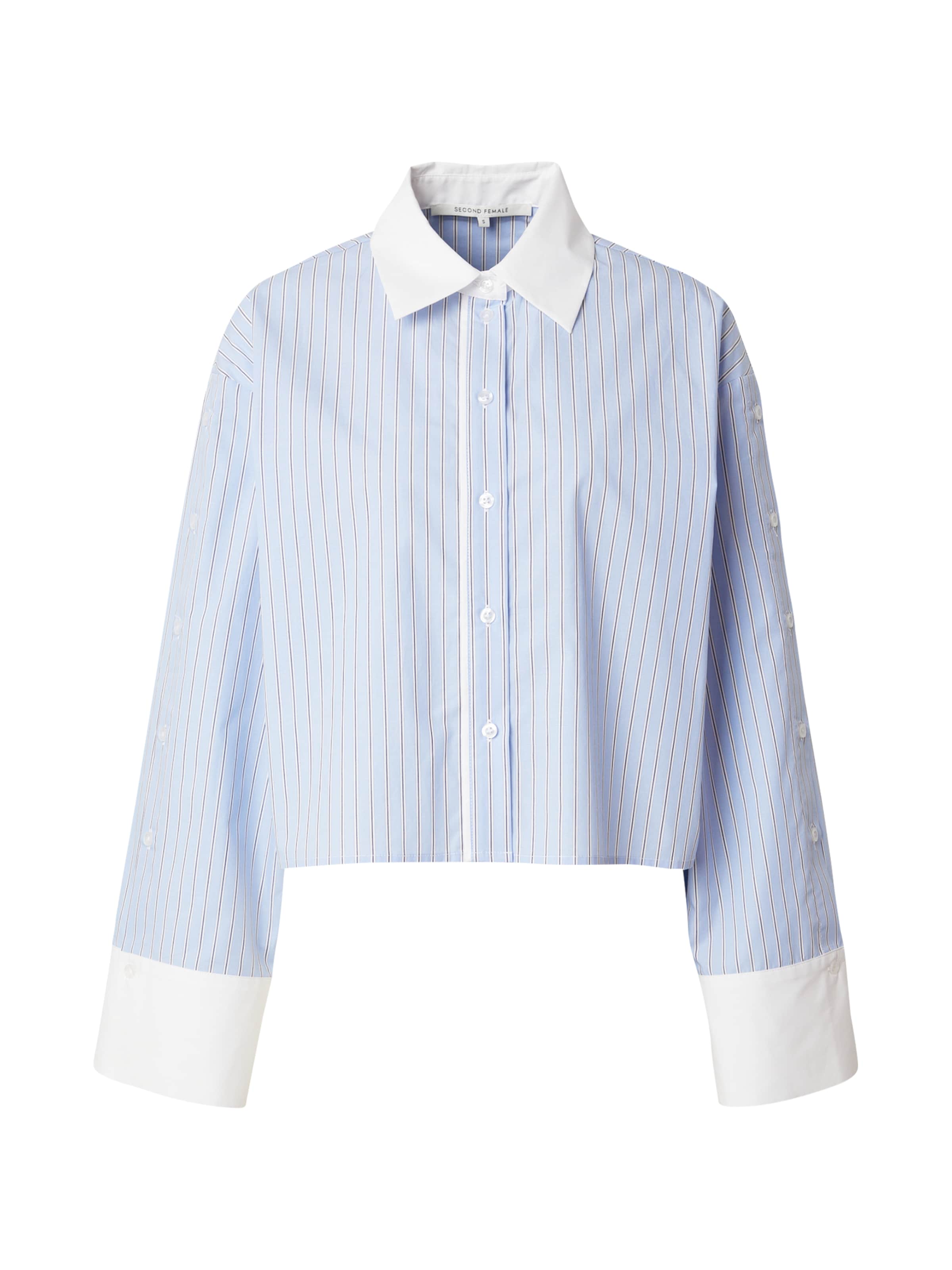 SECOND FEMALE Bluse 'Alanis' in Blau: Vorderseite