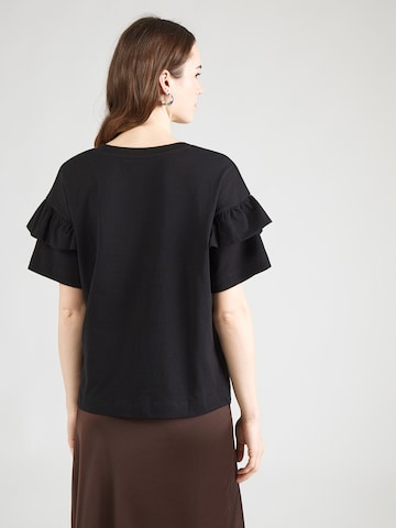 SELECTED FEMME T-Shirt 'SLFJESMINES' in Schwarz: Rückseite