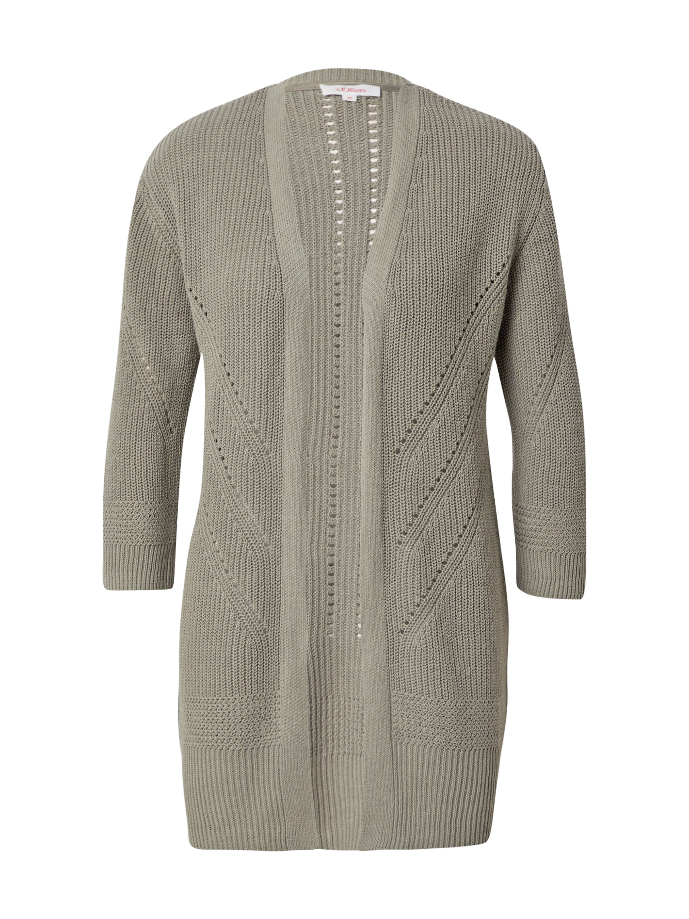Frauen Pullover & Strick s.Oliver Strickjacke in Khaki - IF72308 Frauen Pullover & Strick s.Oliver Strickjacke in Khaki - IF72308