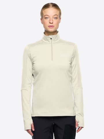VAUDE Sports sweater 'Livigno' in Beige: front