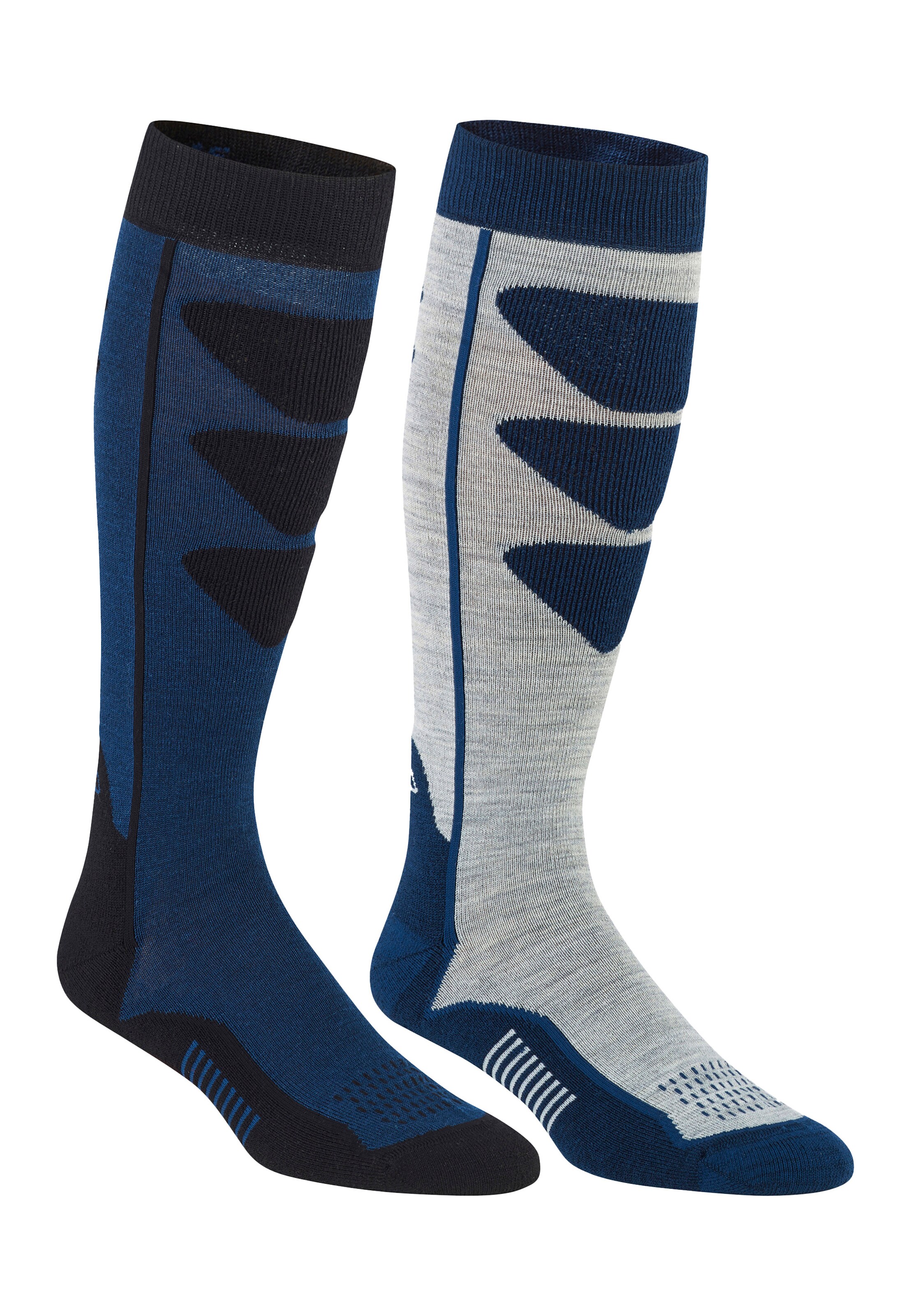 BULA Knee High Socks in Blue: front