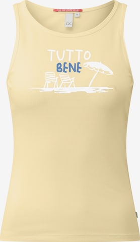 T-shirt QS en jaune : devant