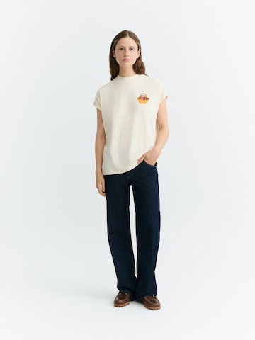 Thinking MU Shirt 'VOLTA' in Weiß: Vorderseite