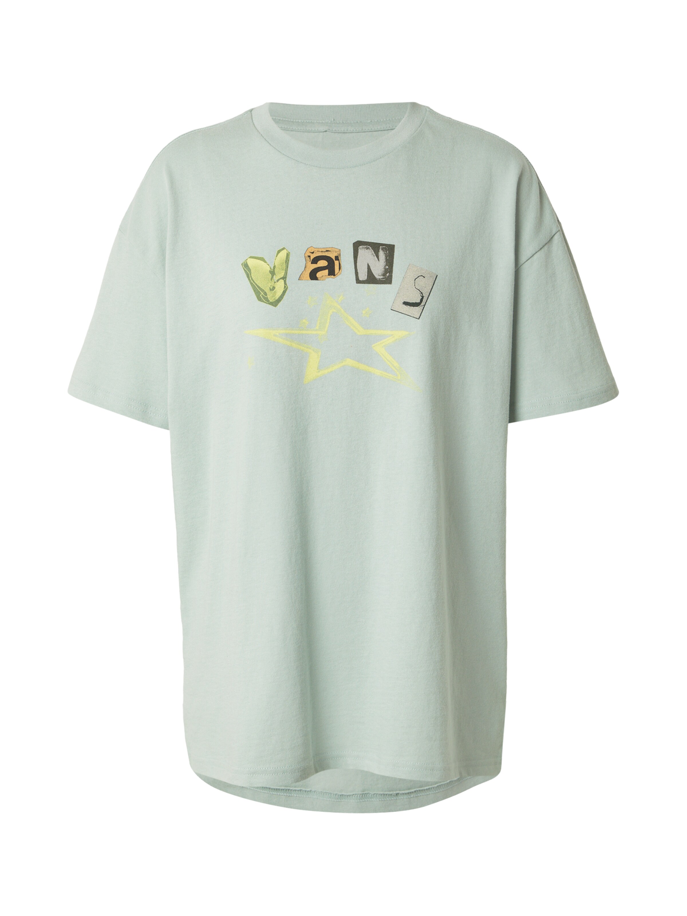 VANS T-Krekls, krāsa - dzeltens / tumši pelēks / kivi / gaiši zaļš, Preces skats