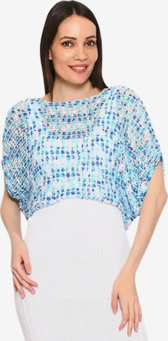 Süel knitwear - Top de punto 'Summer 3D' en azul: frente
